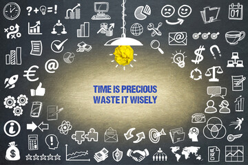 Time is precious, waste it wisely	