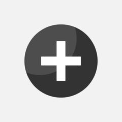 Add Icon. Plus, Positive. Ambulance, Medical Logo. Increase Sign and Symbol for Design, Presentation, Website or Apps Elements - Vector.    
