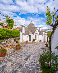 Alberobello Village view in Italy