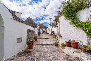 Alberobello Village view in Italy