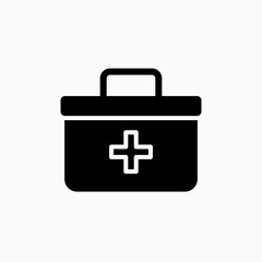 Medical Kit Icon. Doctor Equipment, Paramedic Bag Symbol  for Design, Presentation, Website or Apps Elements – Vector.        