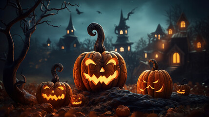 illustration of a Halloween themed