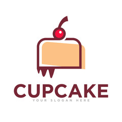 Cake Bakery Logo Design Illustration