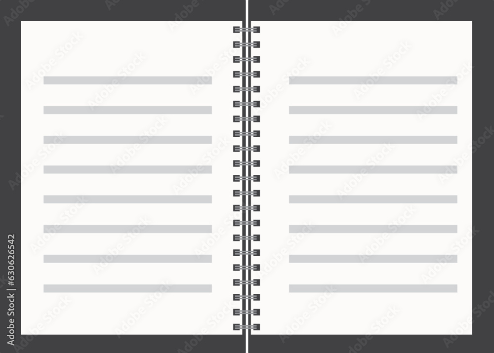 Leinwandbilder vector the notebook opens with a message