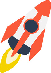 Vector rocket ship icon
