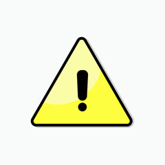 Exclamation Sign. Careful Warning Symbol - Vector.