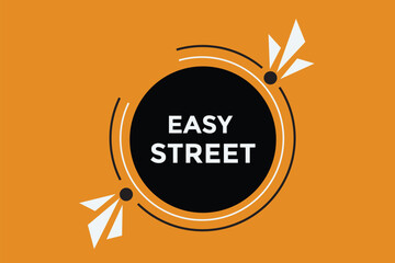 Easy street button web banner templates. Vector Illustration 
