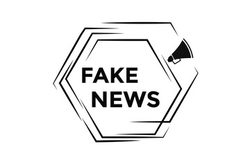 Fake news button web banner templates. Vector Illustration 
