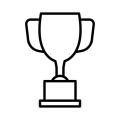 trophy sign symbol vector glyph color icon
