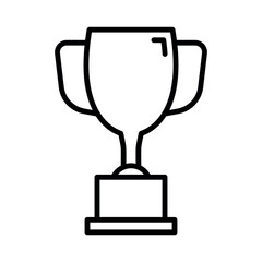 trophy sign symbol vector glyph color icon