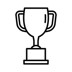 trophy sign symbol vector glyph color icon