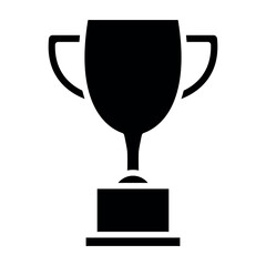 trophy sign symbol vector glyph color icon