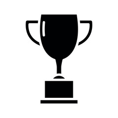 trophy sign symbol vector glyph color icon