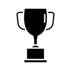 trophy sign symbol vector glyph color icon