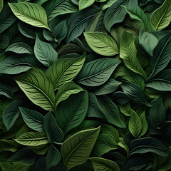 Lush Greenery: High-Quality Close-Up of Vibrant Plant Leaves
