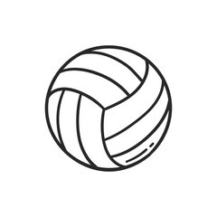 volleyball ball hand drawn doodle style
