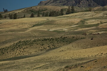 Naklejka premium Martian landscapes of the Altai highlands.