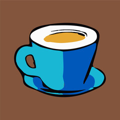 cute cartoon coffee cup