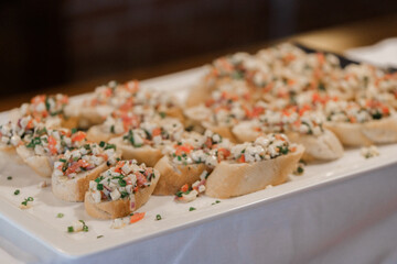 catering food for wedding or another catered event dinner party