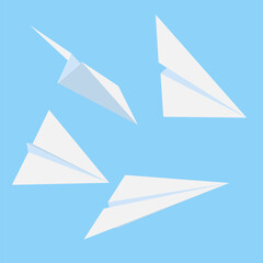 Paper airplanes designs Think differently, leadership, trends, creative solution and unique way concept. Be different.