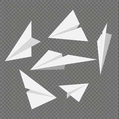 Paper airplanes designs Think differently, leadership, trends, creative solution and unique way concept. Be different.