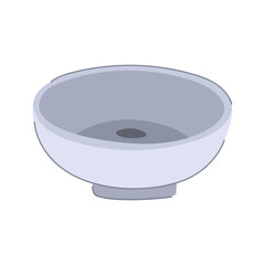 interior sink ceramic cartoon. modern wall, faucet home, house furniture interior sink ceramic sign. isolated symbol vector illustration