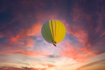 The great tourist attraction of Cappadocia - balloon flight. Cappadocia is known around the world as one of the best places to fly with hot air balloons. Goreme, Cappadocia, Turkey