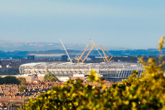 The old and the new home of Everton FC