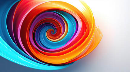 Swirl glass background 3d render illustration wallpaper background colorful