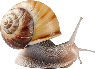 snail on a white background