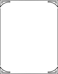 vector frames black on a white background