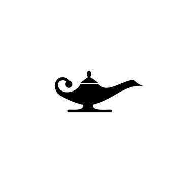 recommend clip art: Magic lamp or Aladdin lamp icon isolated on transparent background