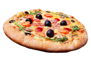 Pizza isolated on white background