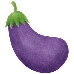 eggplant isolated on white