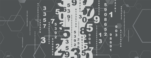 abstract background with numbers	