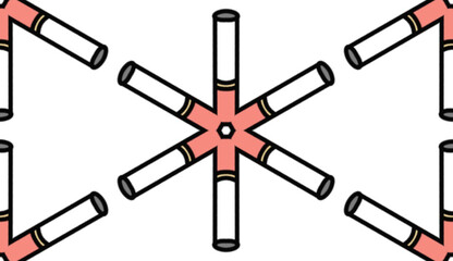 illustration of a cross pattern 