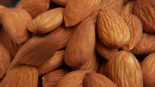 Almonds close up.  badam nuts