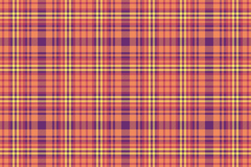 Check pattern background of plaid texture seamless with a vector tartan fabric textile.
