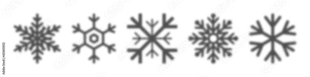 Canvas Prints snow. snowflake. snowflakes silhouettes. snow silhouette. snowflake icon. snow flake different shape