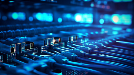 close up of a data server