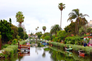 Los Angeles, California: VENICE CANALS, The Historic District of Venice Beach, City of Los Angeles, California