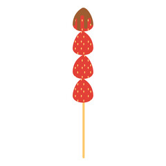 Fruit In Caramel Illustration