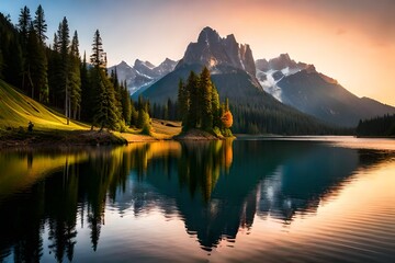 lake in the mountains