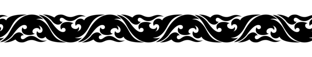 chinese cloud seamless pattern border for decorative,poster,invitation card,tattoo,design,website,printing,logo,etc.