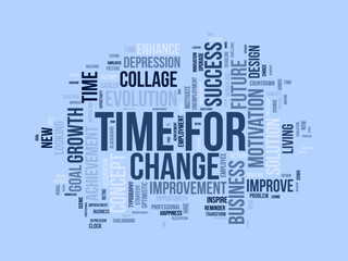 Word cloud background concept for time to evaluate. career development study evaluation assess for opportunity satisfaction. vector illustration.