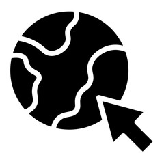 globe glyph 