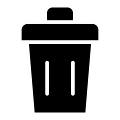 trash bin glyph 