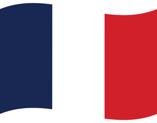 French flag. Flag of France. Flag of France wave