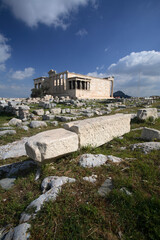 The temple of Erechtheion, Athens, Greece