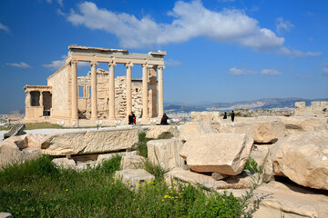 The temple of Erechtheion, Athens, Greece
